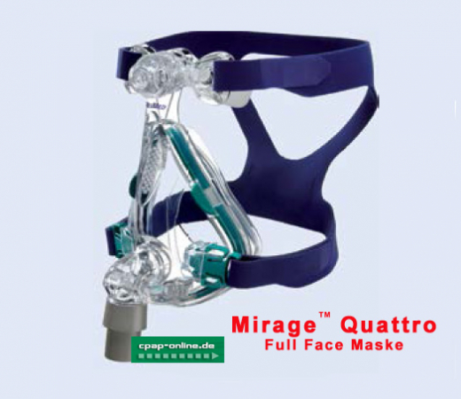 ResMed - Mirage Quattro - FullFace Maske- MicroFit Regler - noch 2 Stck auf Lager